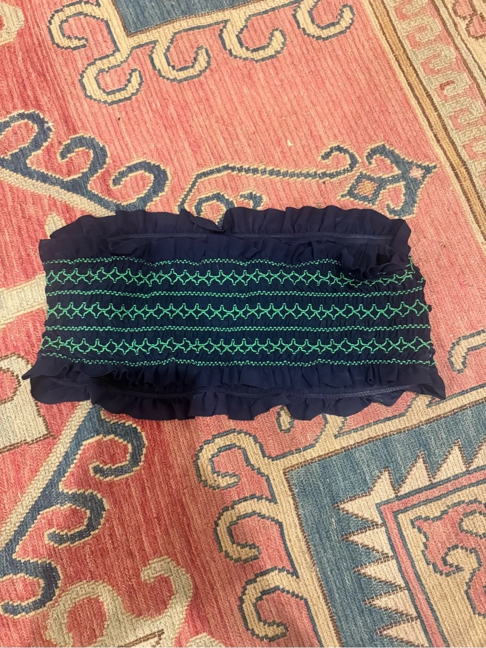 Tory Burch Navy/Green Costa bikini